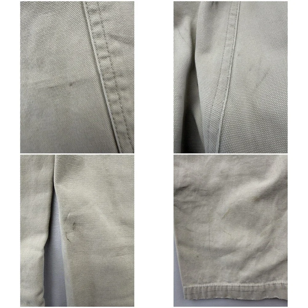 The North Face Pants Mens 36 Beige Cargo Relaxed Fit Canvas Outdoor Workwear